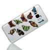 Samsung Galaxy S8 Mobilskal TPU Glitter Transparent Färgglada Fjärilar