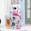 Samsung Galaxy S8 Mobilskal TPU Glitter Transparent Flamingo
