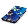 Samsung Galaxy S8 Plånboksfodral Motiv Blå Fjärilar 2
