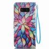 Samsung Galaxy S8 Plånboksfodral Motiv Färgrika Blommor