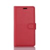 Samsung Galaxy S8 Plånboksfodral PU-läder Litchi Röd