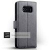 Samsung Galaxy S8 Plus Äkta Läder Plånboksfodral Grå