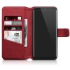 Samsung Galaxy S8 Plus Äkta Läder Plånboksfodral Röd