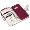 Samsung Galaxy S8 Plus Plånboksfodral Blommor Röd