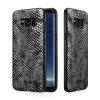 Samsung Galaxy S8 Skal Ormskinnstextur PU-läder TPU Silver