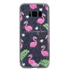 Samsung Galaxy S8 Skal TPU Glitter Motiv Flamingos