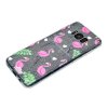 Samsung Galaxy S8 Skal TPU Glitter Motiv Flamingos