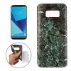 Samsung Galaxy S8 Skal TPU Marmor Grön Svart