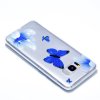 Samsung Galaxy S8 Skal TPU Motiv Blåa Fjärilar och Blommor