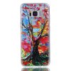 Samsung Galaxy S8 Skal TPU Motiv Färgglatt Träd