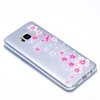 Samsung Galaxy S8 Skal TPU Motiv Rosa Fjäril och Blommor