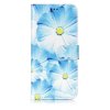Samsung Galaxy S9 Plånboksfodral Motiv Blå Blomma