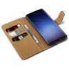 Samsung Galaxy S9 Plus Plånboksfodral PU-läder Svart Tan