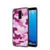 Samsung Galaxy S9 Plus Skal med Stativ Camouflage Hårdplast TPU Rosa