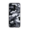 Samsung Galaxy S9 Skal med Stativ Camouflage Hårdplast TPU Grå