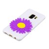 Samsung Galaxy S9 Skal TPU Silikon 3D Purple Sunflower