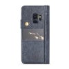Samsung Galaxy S9 Vintage Plånboksfodral PU-läder Mörkblå