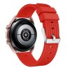 Samsung Galaxy Watch3 41mm Armband Pinstripe Röd