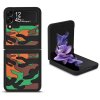 Samsung Galaxy Z Flip 3 Skal 3D Kamouflage Orange