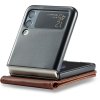 Samsung Galaxy Z Flip 4 Fodral med Kortfack Stativfunktion Mörkbrun