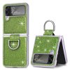 Samsung Galaxy Z Flip 4 Skal Glitter Grön