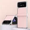 Samsung Galaxy Z Flip 4 Skal Litchi Rosa