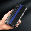 Samsung Galaxy Z Fold 4 Skal Kolfibertextur Stripe Ljusblå