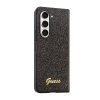 Samsung Galaxy Z Fold 5 Skal Glitter Flakes Metal Logo Svart