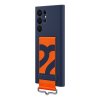 Original Galaxy S22 Ultra Skal Silicone Cover with Strap Navy