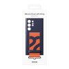 Original Galaxy S22 Ultra Skal Silicone Cover with Strap Navy