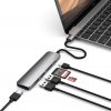 Slim USB-C MultiPort Adapter V2 med HDMI. USB 3.0 portar samt kortläsare Guld
