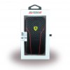 Scuderia Carbon Fodral till iPhone X/Xs Kolfiberlook PU-läder Svart Röd