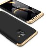 Skal till Samsung Galaxy A8 2018 Hårdplast Tredelat Guld Svart