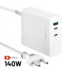 Skrivbordsladdare GaN140 Charging Dock 2xUSB-C & 1xUSB-A