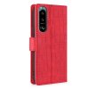 Sony Xperia 5 III Fodral Krokodilmönster Röd