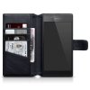 Sony Xperia L1 Plånboksfodral Äkta Läder Svart