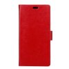 Sony Xperia L1 Plånboksfodral PU-läder Lädextextur Röd