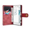 Sony Xperia X Compact Plånboksfodral Löstagbart Skal Röd