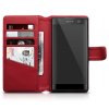 Sony Xperia XA2 Äkta Läder Plånboksfodral Röd