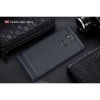 Sony Xperia XA2 Ultra Skal TPU Borstad och Kolfiber Design Mörkblå