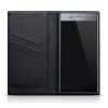 Sony Xperia XZ Premium Fodral Äkta läder Low Profile Svart