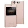 Sony Xperia XZ1 Compact Fodral Caller-ID Litchi Guld