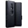 Sony Xperia XZ2 Äkta läder Fodral Low Profile Svart