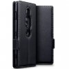 Sony Xperia XZ2 Premium Äkta läder Fodral Low Profile Svart