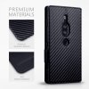 Sony Xperia XZ2 Premium Fodral Low Profile Kolfibertextur Svart