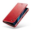 Sony Xperia XZ3 Plånboksfodral Retro Vaxad PU-läder Röd