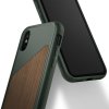 Spectra Series Skal till Apple iPhone X/Xs Wood Pine Green / Walnut