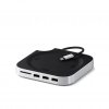 Mac Mini M4 Stativ & Hub med SSD-kapsling Silver