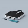 Mac Mini M4 Stativ & Hub med SSD-kapsling Silver