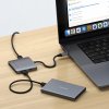 4-port USB-C hubb med Power Delivery